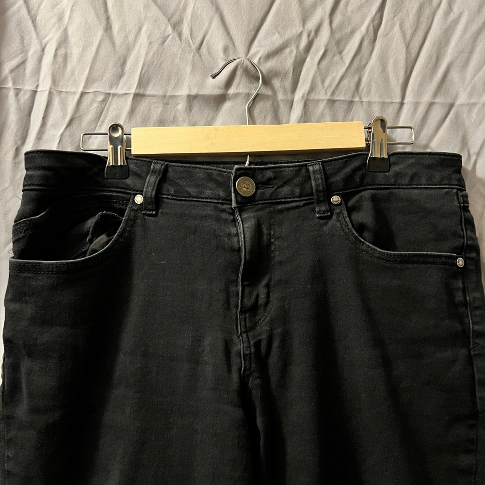 1822 Denim Jeans Womens 14 Black High Rise Stretch Skinny Slim Fit Pants